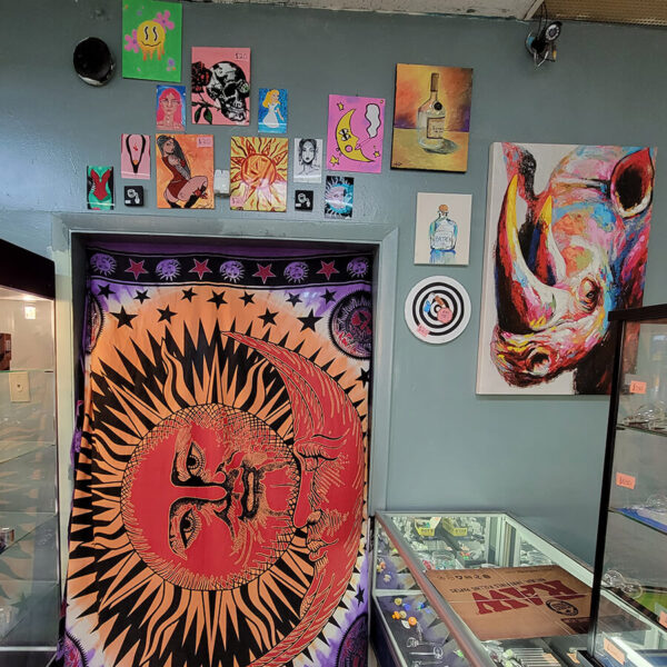 Happy Hut Decatur, IL - artwork, tapestries, posters