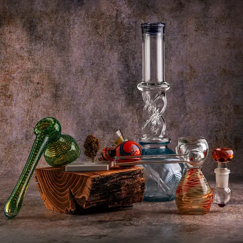 Happy Hut Decatur, IL - bongs of different sizes